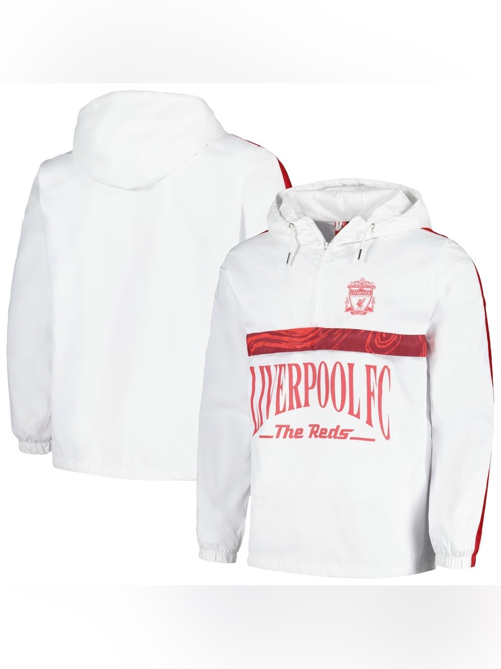 Liverpool Anorak Hoodie Half-Zip Jacket - Windbreaker